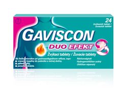 Gaviscon Duo Efekt 24 žvýkacích tablet