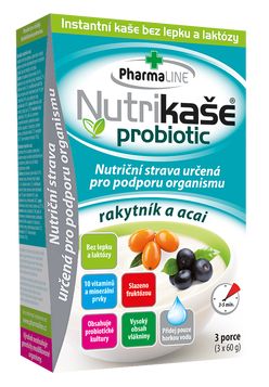 Nutrikaše probiotic rakytník a acai 3x60 g