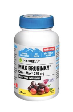 NatureVia Max Brusinky Cran-Max 30 kapslí