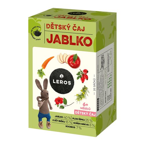 Leros Dětský čaj Jablko 20x2 g