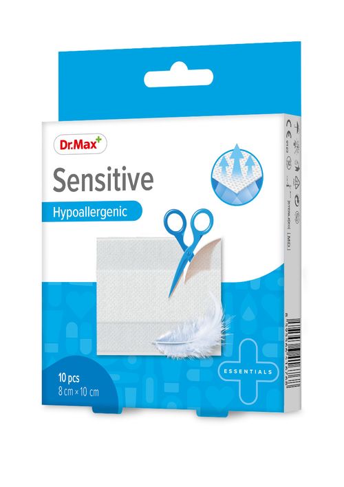 Dr.Max Sensitive Hypoallergenic 8 cm x 10 cm náplast 10 ks