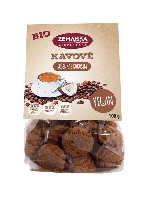 Zemanka BIO Kávové hrudky s kokosem 100 g