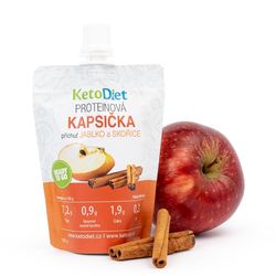 KetoDiet Proteinová kapsička – příchuť Jablko a skořice (1 porce) - 100% česká keto dieta