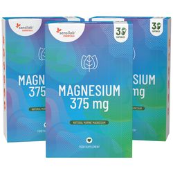 Essentials Magnesium 375 mg. 90 kapslí. Rychlá absorpce. Doplněk stravy 100% čistého mořského hořčíku. Dodávka na 3 měsíce | Sensilab