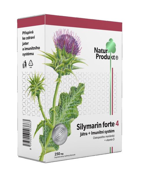 Naturprodukt Silymarin forte 4 Játra + Imunitní systém 40 tablet