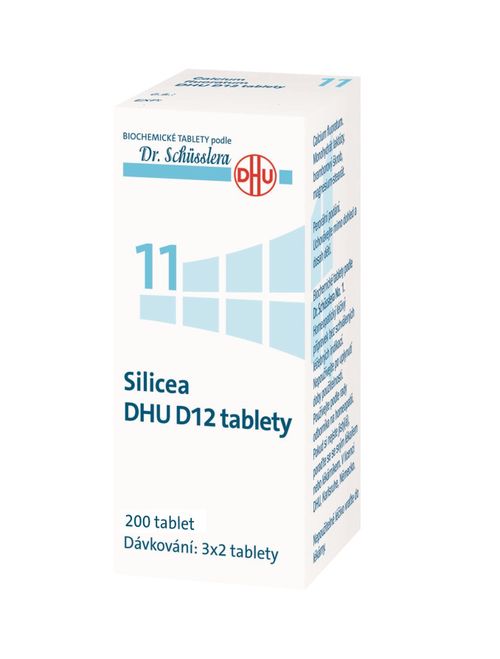 Schüsslerovy soli Silicea DHU D12 200 tablet