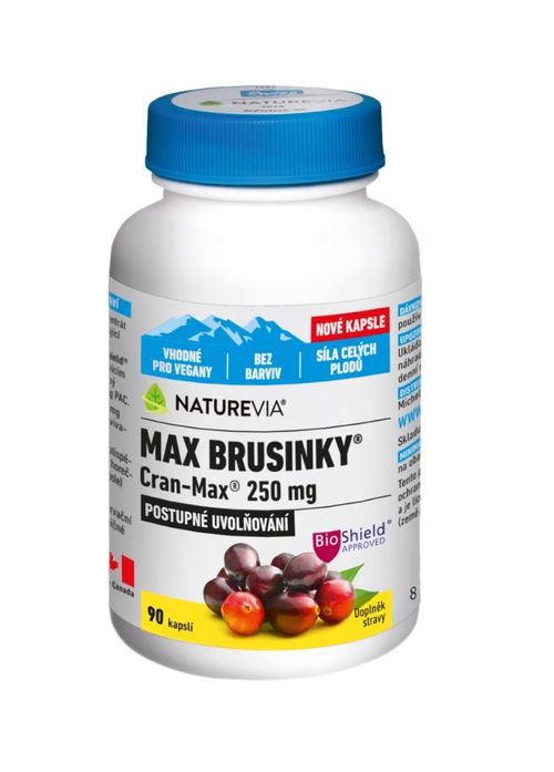 Swiss NatureVia Max Brusinky Cran-Max 90 kapslí