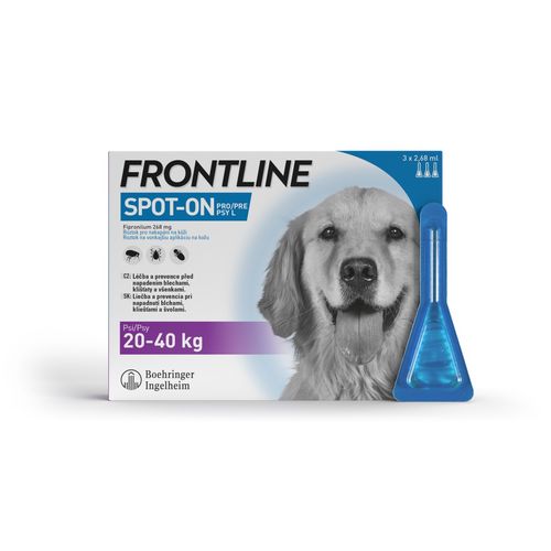 Frontline Spot on Dog L 2.68 ml pes 20-40 kg 3 pipety