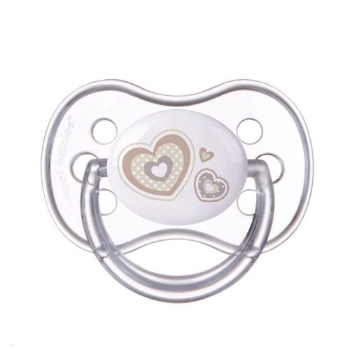 Canpol babies Newborn Baby Dudlík silikonový symetrický 0-6m 1 ks béžový