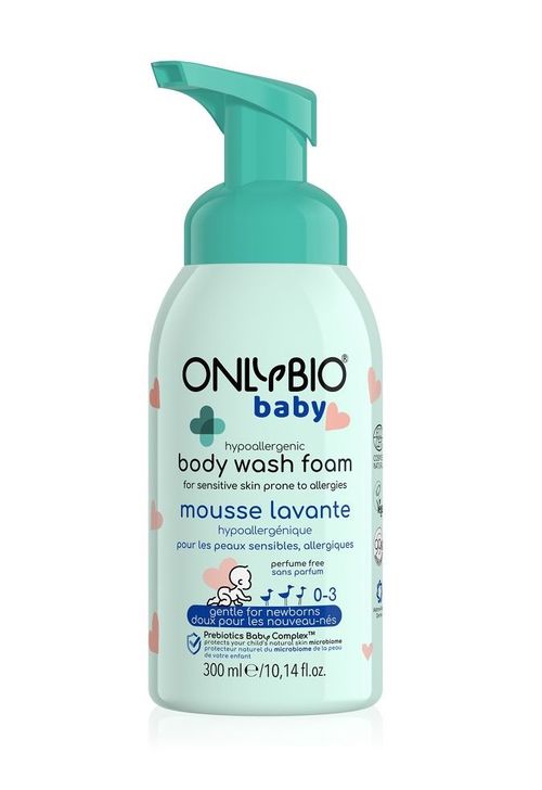 OnlyBio Hypoalergenní mycí pěna pro miminka 300 ml