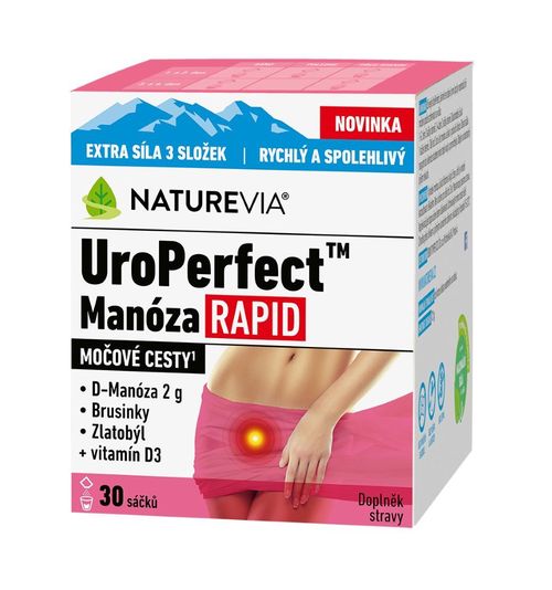 NatureVia UroPerfect Manóza Rapid 30 sáčků