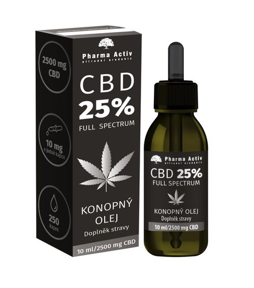 Pharma Activ CBD 25% Konopný olej 2500 mg 10 ml