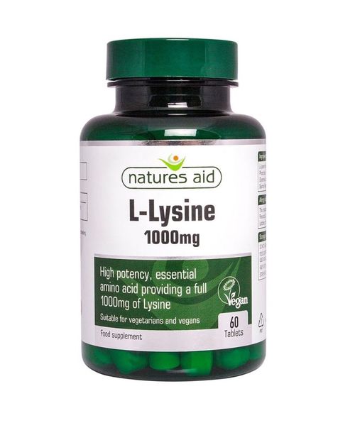 Natures Aid L-Lysín 1000 mg 60 tablet