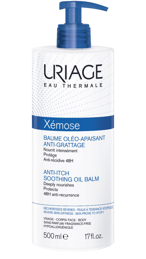 Uriage Xémose C8+ Zklidňující olejový balzám 500 ml