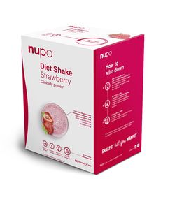 NUPO Dieta Jahodový šejk 12x32 g