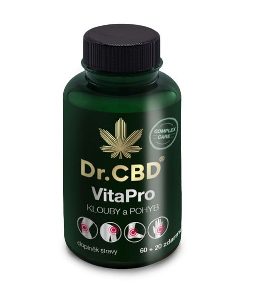 Dr.CBD VitaPro Klouby a pohyb 60+20 kapslí