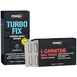 L-carnitine Max Power | + Turbo Fix ZDARMA | Odstraňuje otoky a pomáhá rýsovat svaly | Program na 30 dní | PowGen
