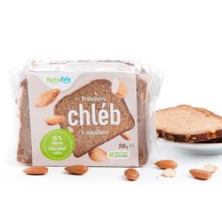 KetoLife Proteinový chléb - S mandlemi - 100% česká keto dieta