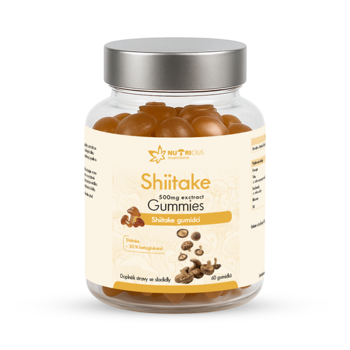 Nutricius Shiitake gummies 500 mg 60 ks