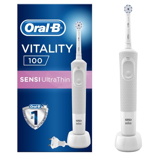 Oral-B Vitality 100 Sensitive White elektrický zubní kartáček