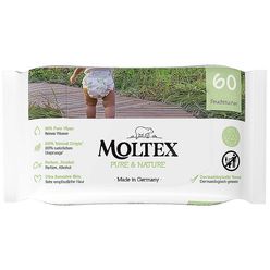 Moltex Pure & Nature EKO vlhčené ubrousky na bázi vody 60 ks