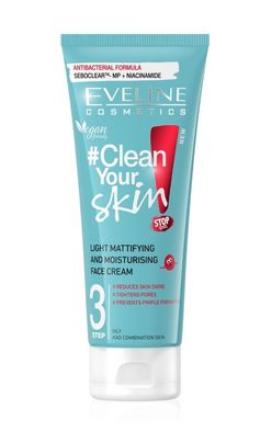 Eveline Clean Your Skin matující pleťový krém 75 ml