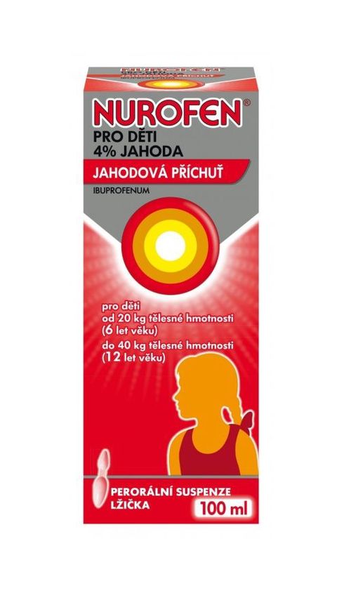 Nurofen pro děti 4 % jahoda suspenze 100 ml