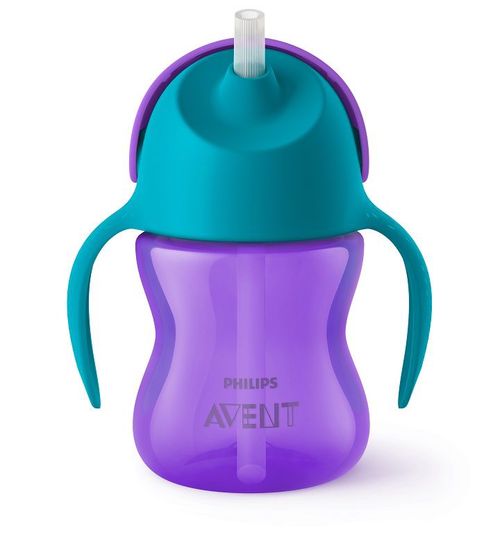 Avent Hrnek s ohebným brčkem 200 ml 1 ks pro dívky