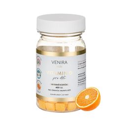 Venira kids Vitamin D pro děti ve formě kostiček pomeranč 120 tablet