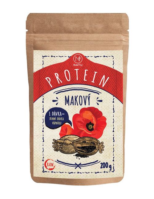 NATU Makový protein RAW 200 g