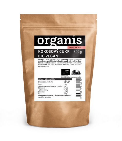 Organis Kokosový cukr BIO 500 g