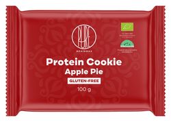 BrainMax Pure Protein Cookie, Apple Pie, Jablečný koláč, BIO, 100 g Proteinová sušenka s jablky / *CZ-BIO-001 certifikát