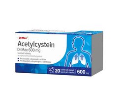 Dr. Max Acetylcystein 600 mg 20 šumivých tablet