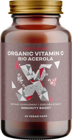 BrainMax Organic Vitamin C BIO Acerola, vitamín C z Aceroly, 60 kapslí