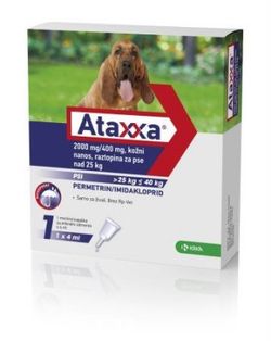 Ataxxa pro psy nad 25 kg spot-on 1x4 ml