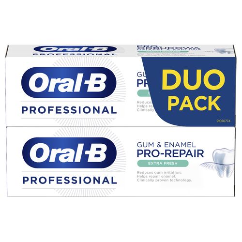 Oral-B Professional Gum & Enamel Extra Fresh zubní pasta 2x75 ml