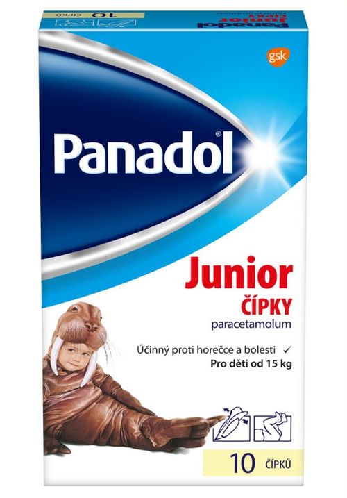 Panadol Junior 250 mg čípky 10 ks
