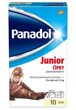 Panadol Junior 250 mg čípky 10 ks