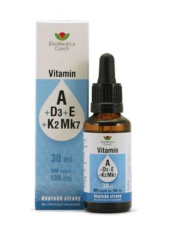 Ekomedica Vitamín A+D3+E+K2 Mk7 30 ml