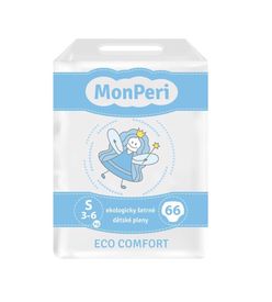 MonPeri ECO Comfort S 3-6 kg dětské pleny 66 ks