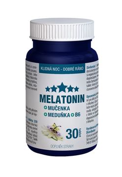 Clinical Melatonin Mučenka Meduňka B6 30 tablet