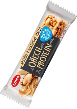 Tyčinka s ořechem a proteinem - arašídy, 40 g