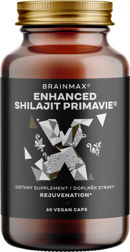 BrainMax Enhanced Shilajit PrimaVie, 60 rostlinných kapslí