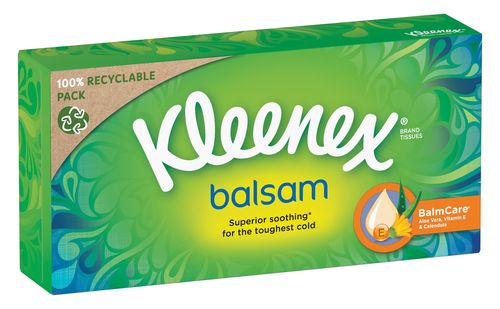 Kleenex Balsam Box papírové kapesníky 64 ks