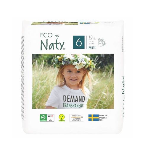 ECO by Naty XL 16+ kg plenkové kalhotky 18 ks