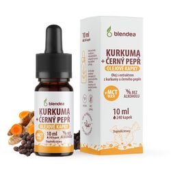 Kurkuma + černý pepř olejové kapky 10 ml