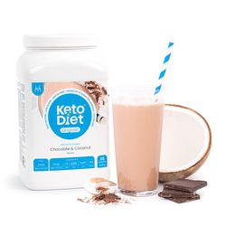 KetoDiet Proteinový nápoj – příchuť čokoláda a kokos (35 porcí)