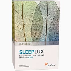 SleepLux. Nejlepší alternativa k lékům na spaní - bez předpisu. 100% přírodní kapsle na spaní proti nespavosti. 60 kapslí | Sensilab