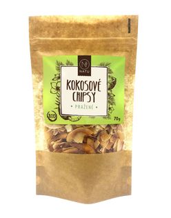 NATU Kokosové chipsy pražené BIO 70 g