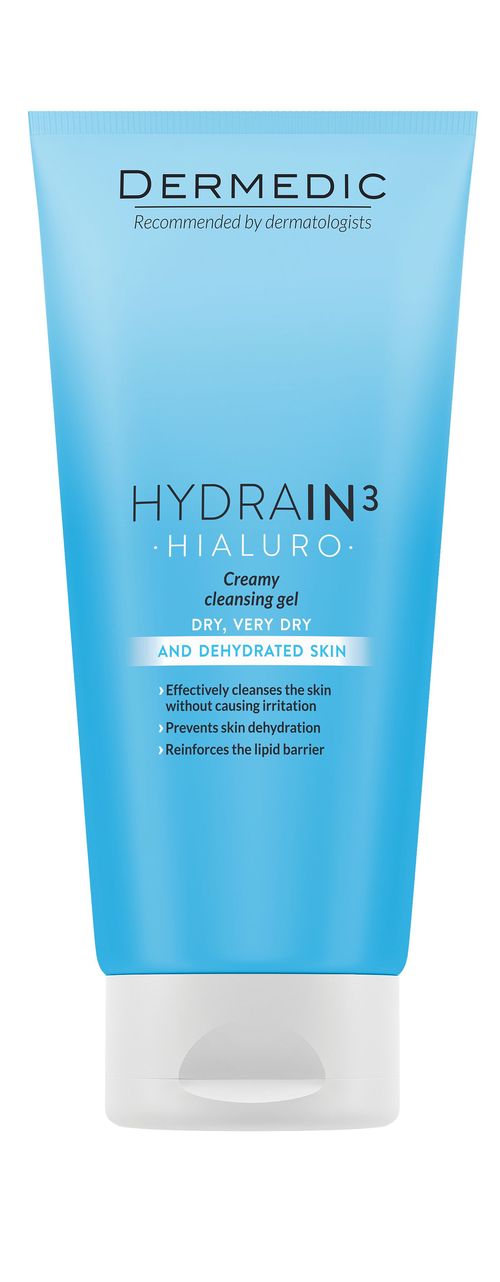 Dermedic Hydrain3 Hialuro krémový mycí gel 200 ml